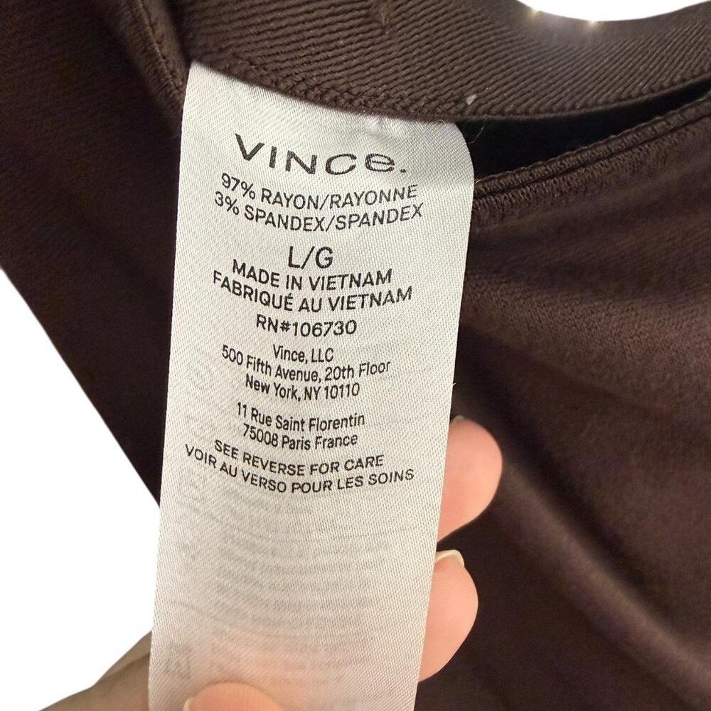 NEW Vince Women's Side Twist Midi Skirt in "Truffle", Size Large. - Picture 3 of 8